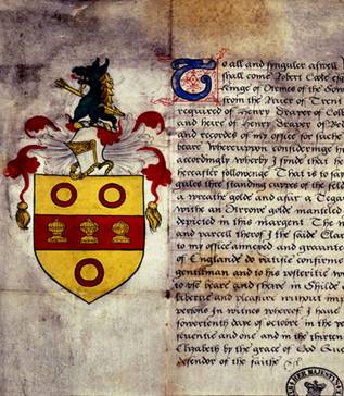 Grant_of_Arms_for_Henry_Draper_of_Colnbrook_1571
