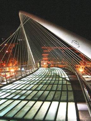 Bridge_at_night-Bilbao